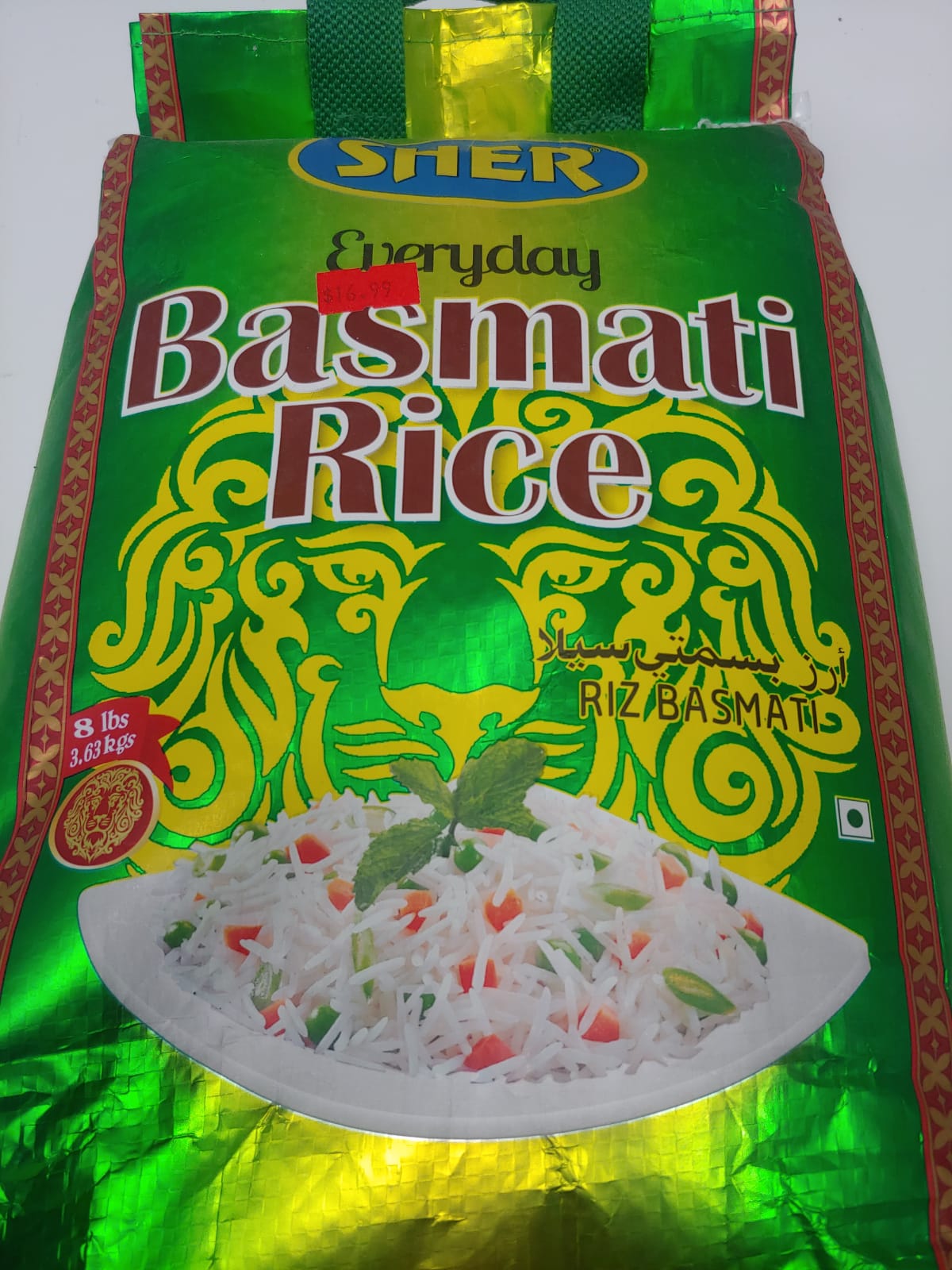 Sher Everyday Basmati Rice 8lb