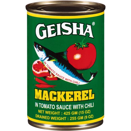 Geisha Mackerel in Tomato Sauce with Chili, 15 oz